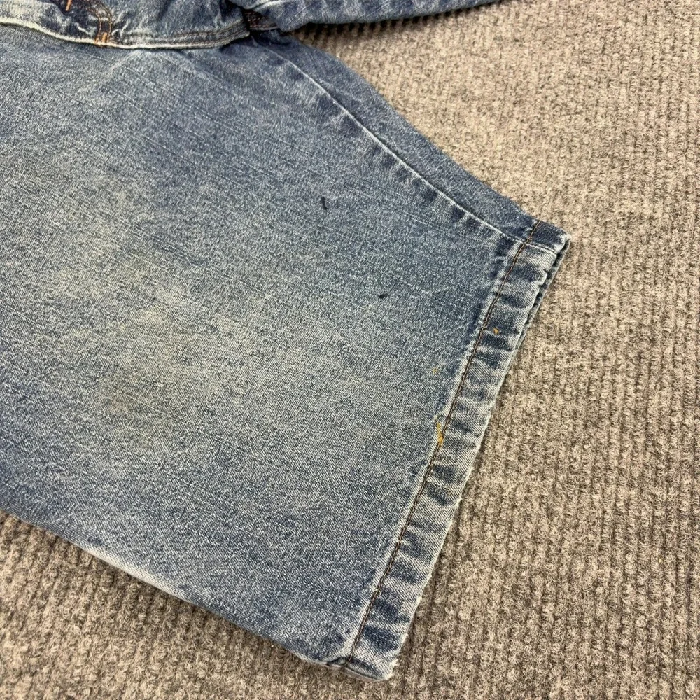 Wrangler Carpenter Shorts Mens 34 Blue Cotton Denim Utility Workwear Casual